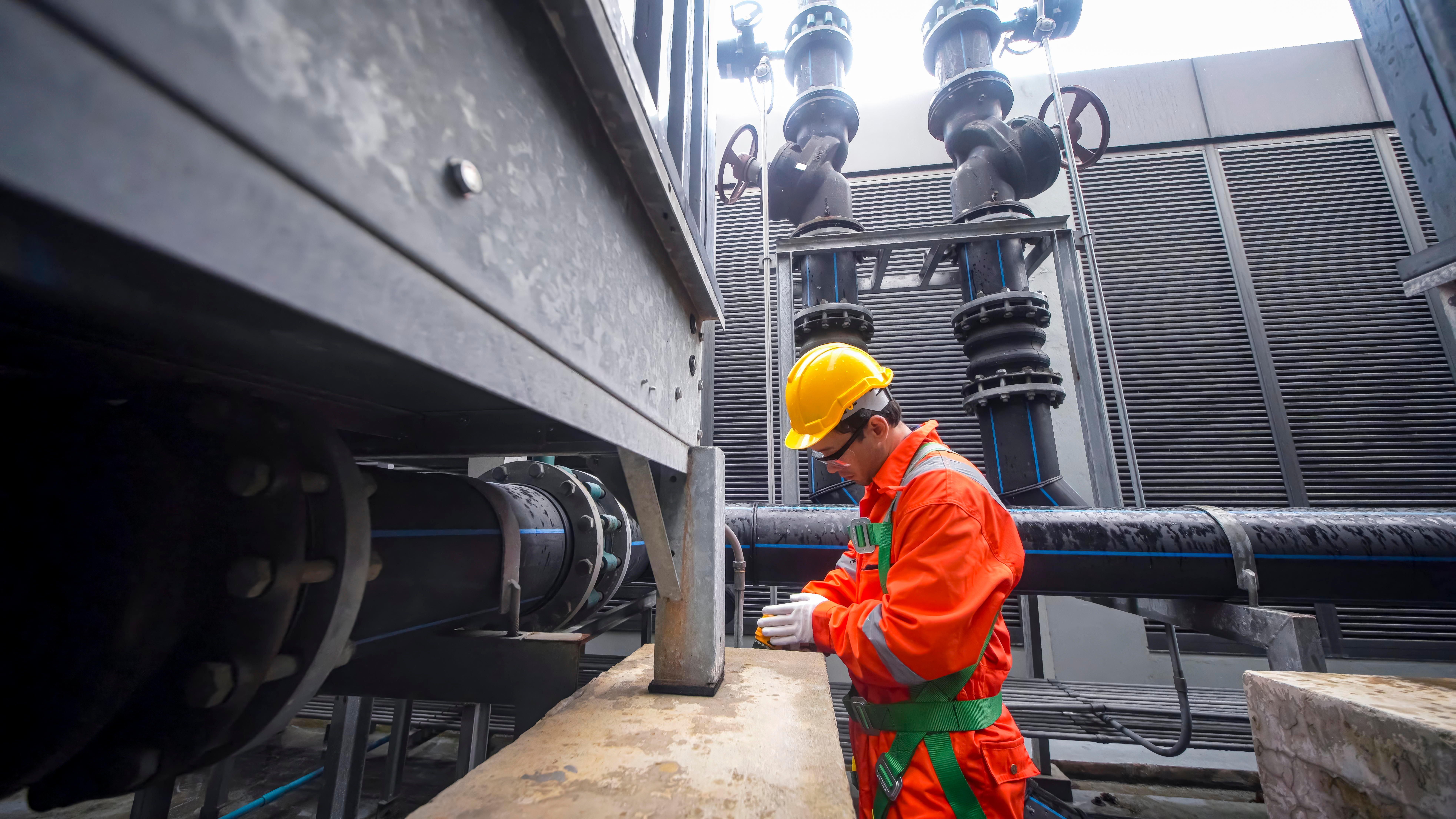 An image of two engineers working on a project.