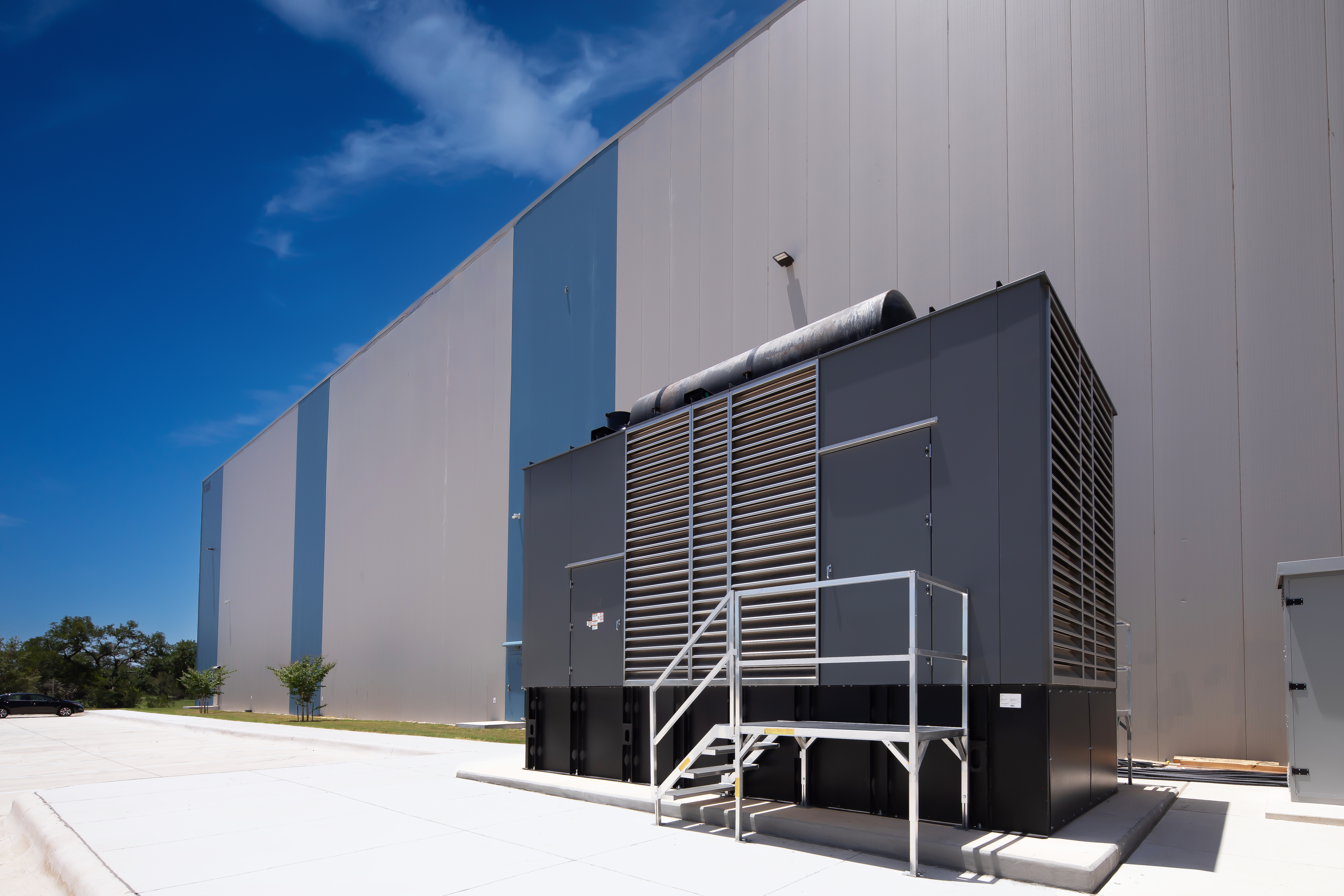 generator on a building - back up power